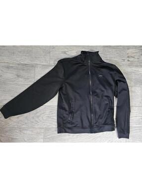 Women's Levi's Full Zip Up Jacket Size Small Black Eight Long Sleeve Pockets